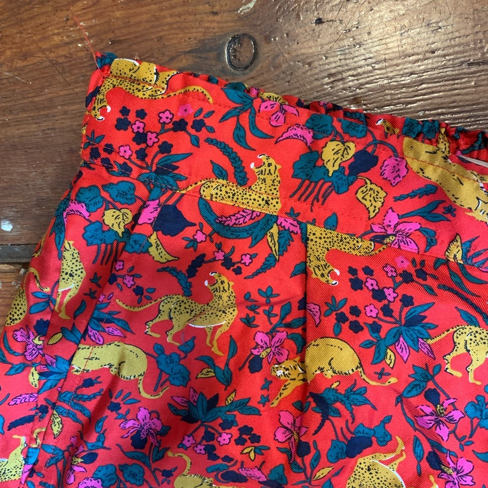 beautiful patterned j crew pants